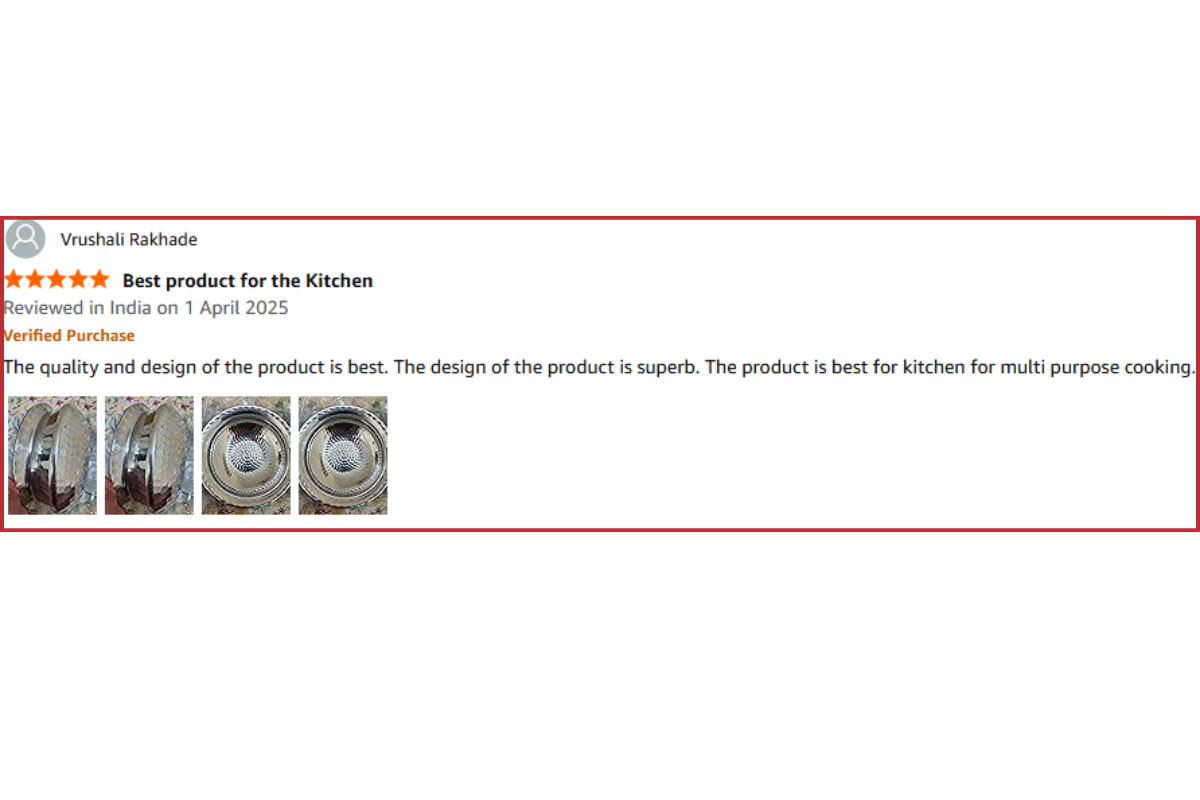 Evmastu Biryani Handi Amazon Review